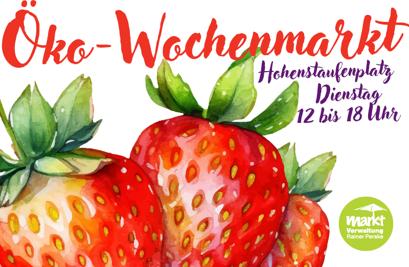 Flyer Ökomarkt am Hohenstaufenplatz dienstag 12-18 Uhr