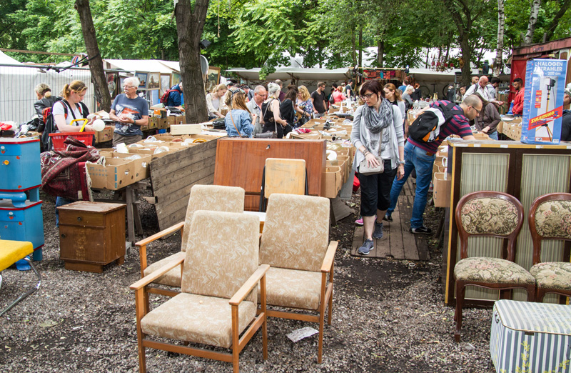 Flohmarkt im Mauerpark Marktverwaltung Rainer Perske